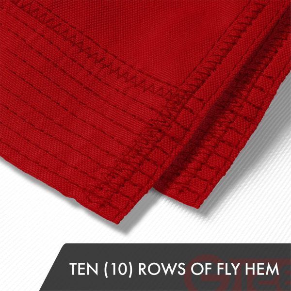 G128 5 Pack: American USA Flag | 10x19 Ft | ToughWeave Series Embroidered 600D Polyester | Country Flag, Embroidered Stars, Sewn Stripes, Indoor/Outdoor, Brass Grommets - Image 5