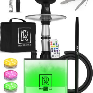 Hookah 1 Hose Hookah Set   YADO Square Hookah To Go with 1 hose