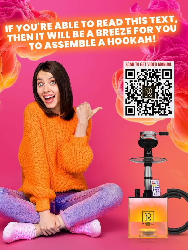 Hookah 1 Hose Hookah Set   YADO Square Hookah To Go with 1 hose - Image 7