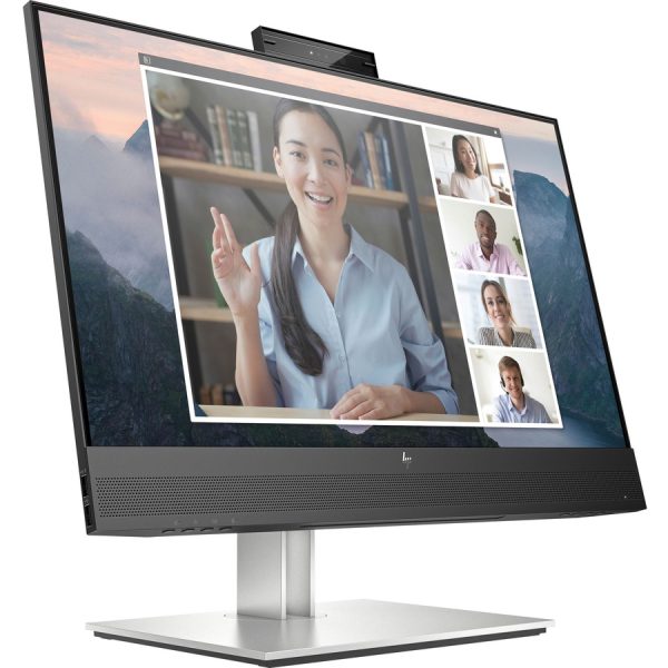 HP E24mv G4 24" Class Webcam Full HD LCD Monitor - 16:9 - Black, Silver - Image 5