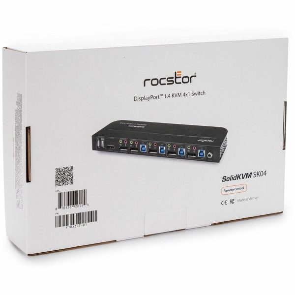 Rocstor SolidKVM SK04 DisplayPort 1.4 and USB 3.0 4�1 KVM Switch - Image 8