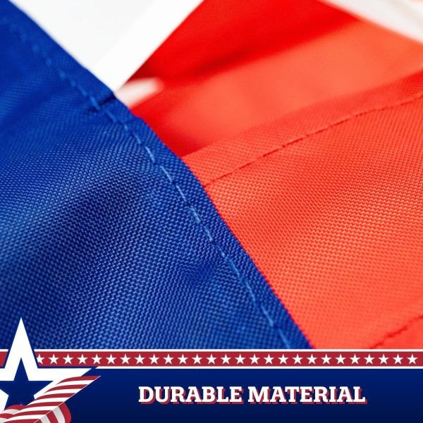 G128 5-Pack: American USA Windsock | 60 Inch | Embroidered 210D Polyester, Patriotic Hanging Decoration - Image 5