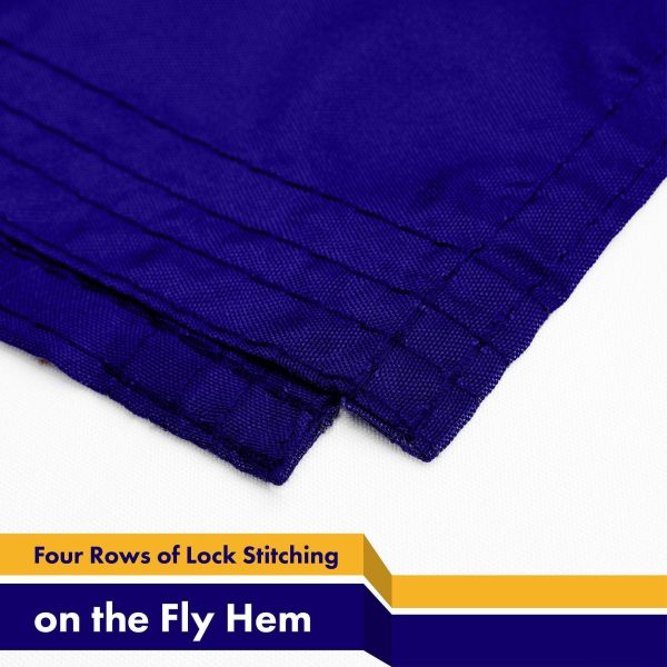 G128 5 Pack: New Hampshire NH State Flag | 3x5 Ft | LiteWeave Pro Series Printed 150D Polyester | Indoor/Outdoor, Vibrant Colors, Brass Grommets, Thicker and More Durable Than 100D 75D Polyester - Image 5