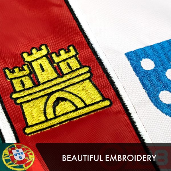 Portugal Portuguese Flag 3x5 Ft 3-Pack Double-sided Embroidered Polyester By G128 - Image 4
