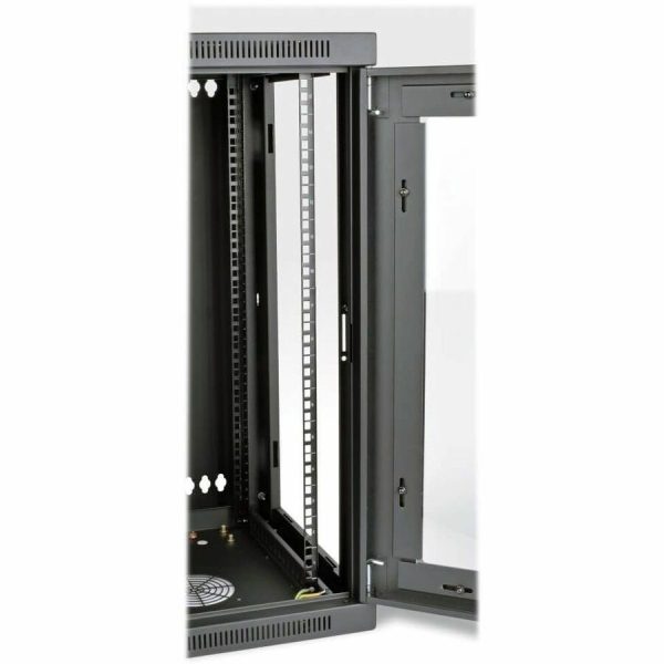 Eaton Tripp Lite Series SmartRack 15U Low-Profile Switch-Depth Wall-Mount Half-Height Rack Enclosure, Clear Acrylic Window, Hinged Back - Image 4