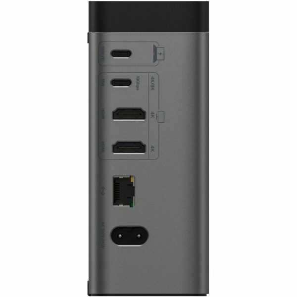 Belkin 11-in-1 Triple Display USB-C Docking Station - 10 Gbps - 1xUSB-A, 4xUSB-C, 2xHDMI, 1xEthernet, 1x3.5mm Audio, 1xSD, 1xMicro SD - w/ USB-C Cable - Grey - Image 8