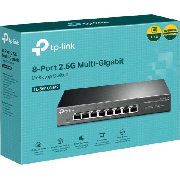 TP-Link TL-SG108-M2 - 8-Port Multi-Gigabit Unmanaged Network Switch - Image 4