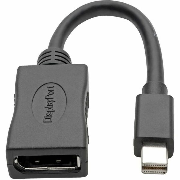 Eaton Tripp Lite Series Keyspan Mini DisplayPort to DisplayPort Adapter, 4K 60 Hz, Black (M/F), 6-in. (15.24 cm) - Image 2