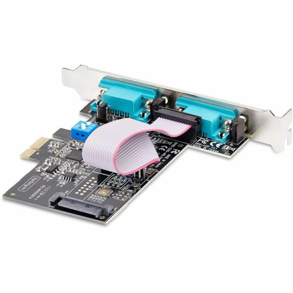 StarTech.com 2-Port Serial PCIe Card, Dual-Port RS232/RS422/RS485 Card, 16C1050 UART, ESD Protection, Windows/Linux, TAA-Compliant - Image 2