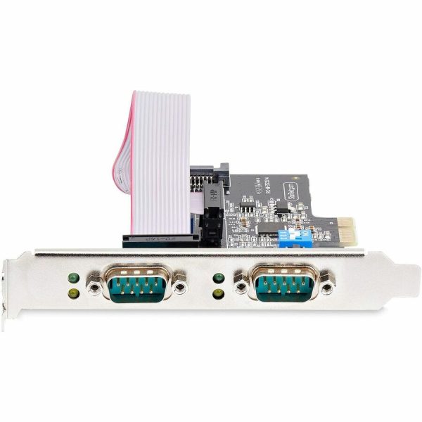 StarTech.com 2-Port Serial PCIe Card, Dual-Port RS232/RS422/RS485 Card, 16C1050 UART, ESD Protection, Windows/Linux, TAA-Compliant - Image 3