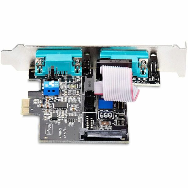 StarTech.com 2-Port Serial PCIe Card, Dual-Port RS232/RS422/RS485 Card, 16C1050 UART, ESD Protection, Windows/Linux, TAA-Compliant - Image 4