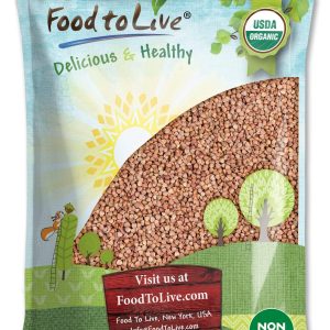 Organic Buckwheat Kasha (Grechka Toasted Whole Groats Non GMO Kosher Sirtfood Bulk) by  – 5 Pounds