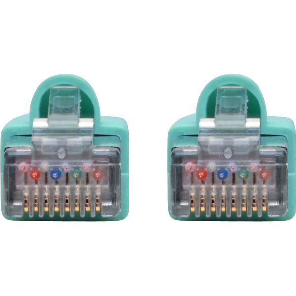 Eaton Tripp Lite Series Cat6a 10G Snagless Shielded STP Ethernet Cable (RJ45 M/M), PoE, Aqua, 10 ft. (3.05 m) - Image 3