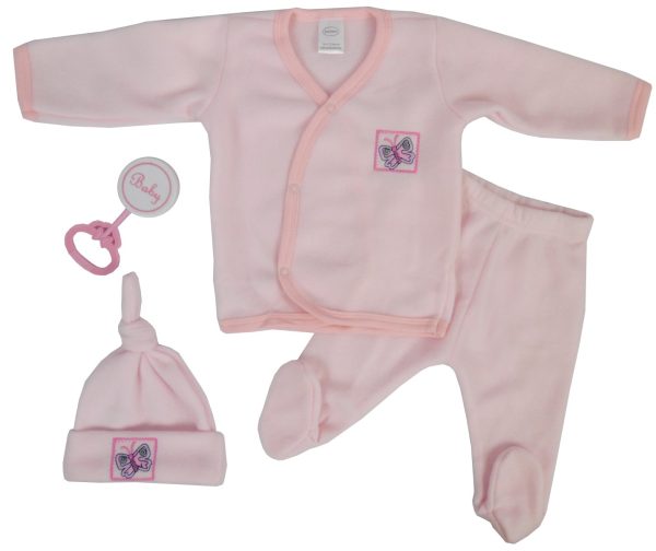 4 Piece Fleece Set - Pink Cs_510p_open