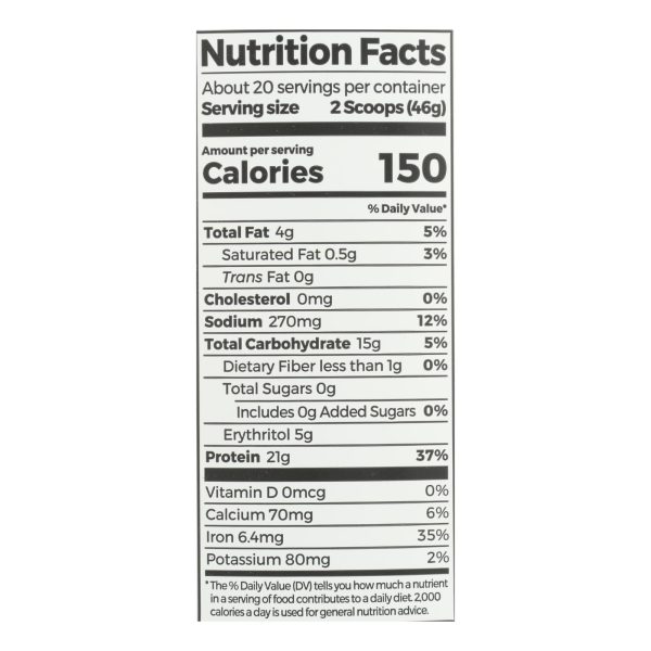 Orgain Organic Protein Powder - Plant Based - Sweet Vanilla Bean - 2.03 lb - Image 2