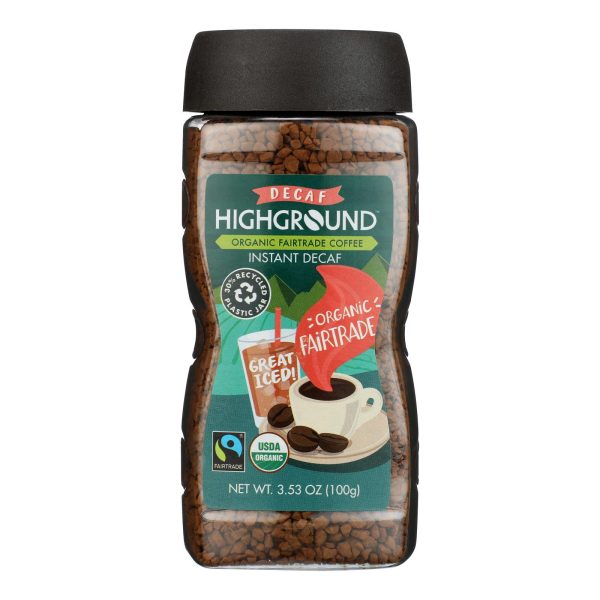 Highground - Coffee Decaf Instant - Case of 6 - 3.53 OZ - Image 3
