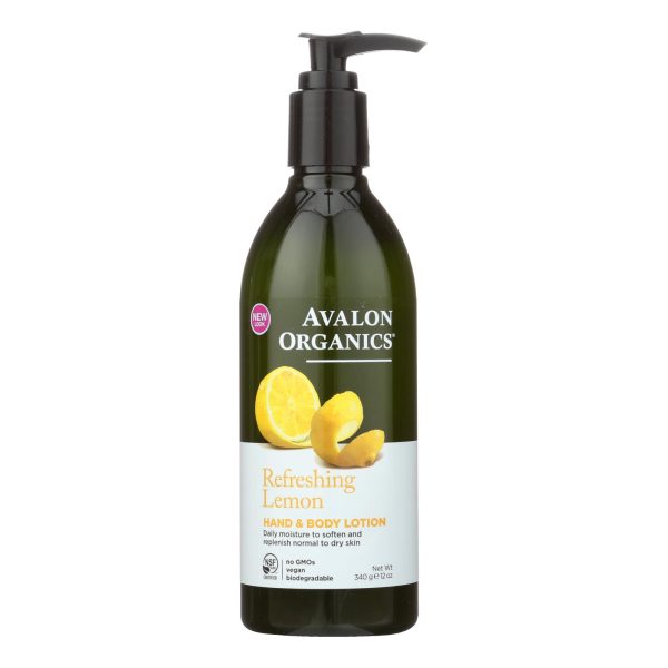 Avalon Organics Hand and Body Lotion Lemon - 12 fl oz - Image 2