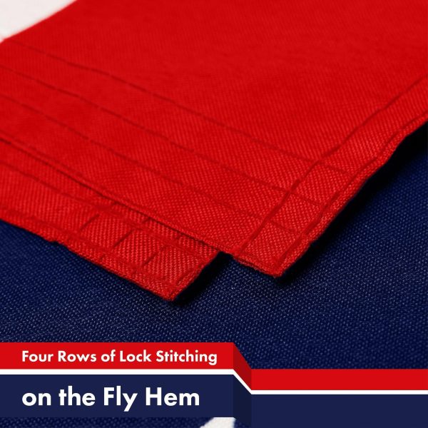 G128 10 Pack: American USA 51 Stars Flag | 3x5 Ft | LiteWeave Pro Series Printed 150D Polyester | Indoor/Outdoor, Vibrant Colors, Brass Grommets, Thicker and More Durable Than 100D 75D Polyester - Image 5