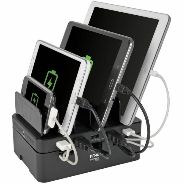 Eaton Tripp Lite Series 5-Port USB Charging Station with Built-In Device Storage, 12V 4A (48W) USB Charger Output - Image 2