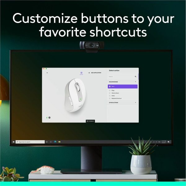 Logitech Signature M650 Wireless Mouse - For Small to Medium Sized Hands, 2-Year Battery, Silent Clicks, Off-white - Image 3