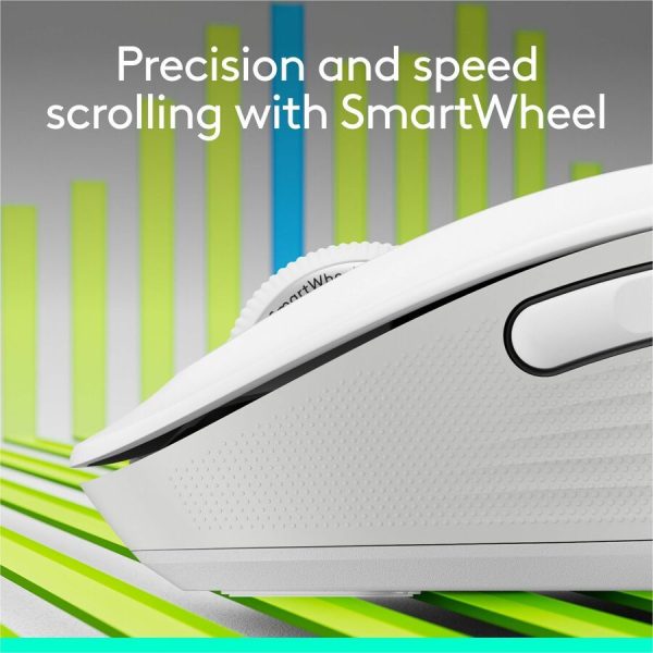 Logitech Signature M650 Wireless Mouse - For Small to Medium Sized Hands, 2-Year Battery, Silent Clicks, Off-white - Image 8