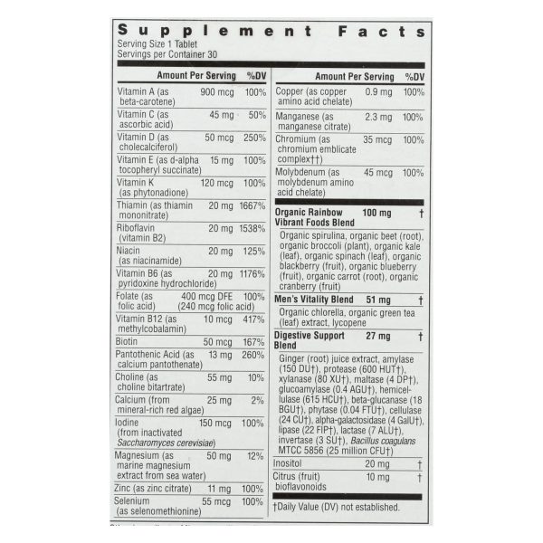 Rainbow Light - Men's One Vibrance - 1 Each - 30 TAB - Image 3