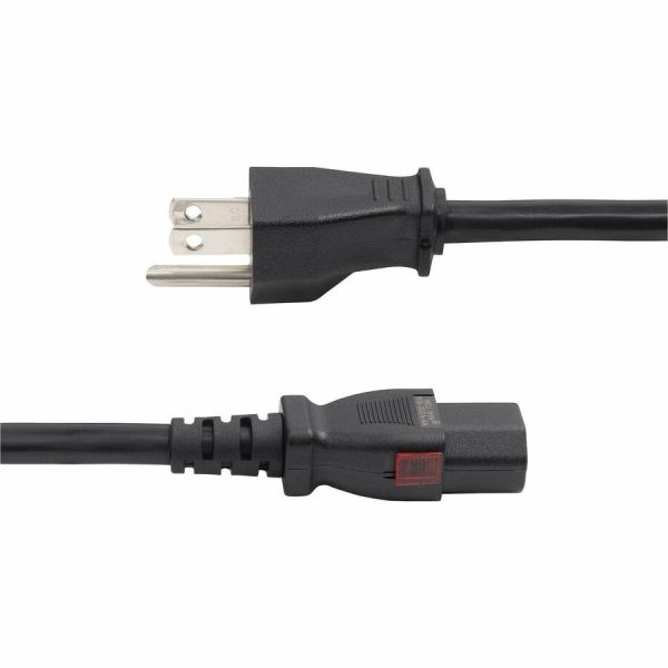 StarTech.com 12ft (3.6m) Heavy Duty Power Cord, NEMA 5-15P to Locking C13 AC Power Cable, 15A 125V, 14AWG, UL Listed - Image 3