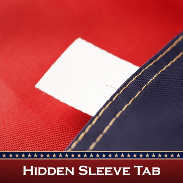 G128 2 Pack: Texas Tea-Stained TX State Flag | 1x1.5 Ft | ToughWeave Pro Series Pole Sleeve Embroidered 420D Polyester | Embroidered Design, Indoor/Outdoor, High Quality, NO Flagpole Included - Image 6