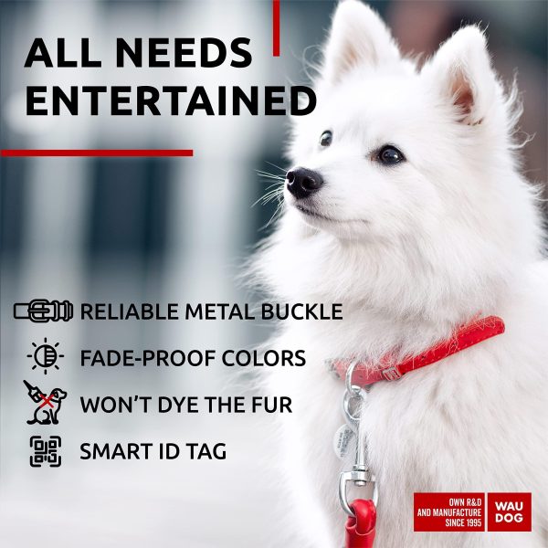 WAUDOG Ultra Soft Rolled Leather Dog Collar for Small Dogs   Soft Padded Dog Collars for Medium Dogs   Puppy Collars for Large Breed Dogs   Male and Female Dog Collar - Image 5