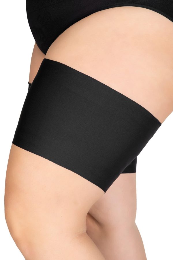 Women elastic thigh bands anti chafing prevent thigh rubbing satin and Satin lined protector anti slip silicone - Image 5