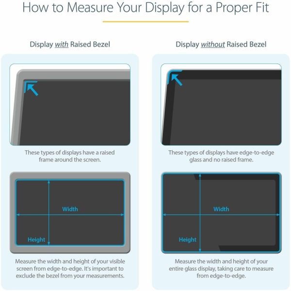 StarTech.com 17-inch 5:4 Computer Monitor Privacy Filter, Anti-Glare Privacy Screen w/51% Blue Light Reduction, +/- 30 deg. View Angle - Image 8