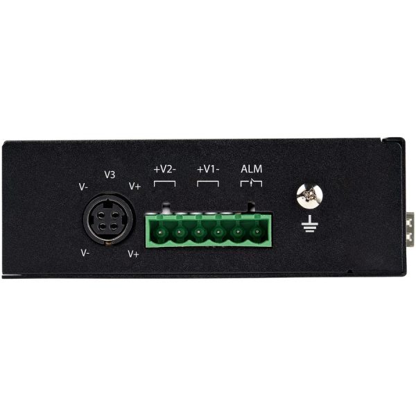 StarTech.com Industrial 6 Port Gigabit Ethernet Switch 4 PoE RJ45 +2 SFP Slots 30W PoE+ 48VDC 10/100/1000 Mbps -40C to 75C w/DIN Connector - Image 4