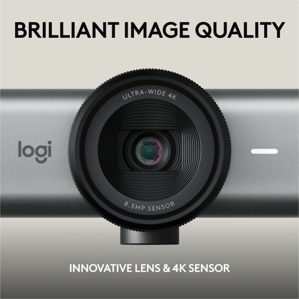 Logitech MX Brio 705 for Business 4K Webcam with Auto Light Correction, Ultra HD, Auto-Framing, Show Mode, USB-C, Works with Microsoft Teams, Zoom, Google Meet, Graphite - Image 3