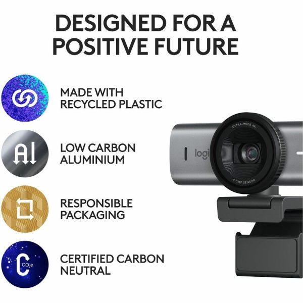 Logitech MX Brio 705 for Business 4K Webcam with Auto Light Correction, Ultra HD, Auto-Framing, Show Mode, USB-C, Works with Microsoft Teams, Zoom, Google Meet, Graphite - Image 7