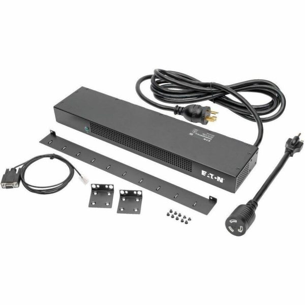 Eaton 1.9kW Single-Phase Switched PDU, LX Interface, 120V Outlets (8 5-15/20R), NEMA L5-20P/5-20P input, 12 ft. (3.66 m) Cord, 1U Rack, TAA - Image 6
