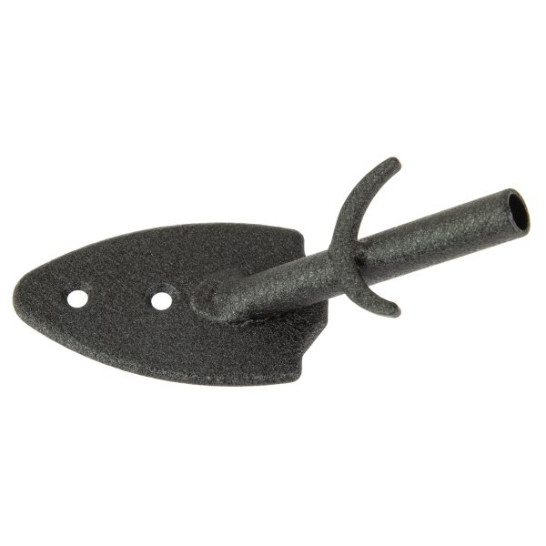 SKULL HOOKER FLUSH WALL MOUNT BLK