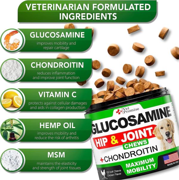 (2 Pack) Glucosamine for Dogs   Hip and Joint Chews - Image 3