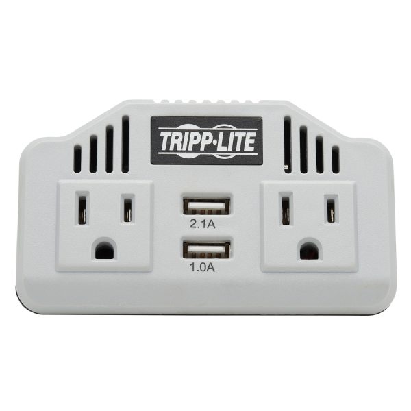Eaton Tripp Lite Series 400W PowerVerter Ultra-Compact Car Inverter with 2 AC/2USB - 3.1A/Battery Cables/Cigarette Lighter Adapter (CLA) - Image 3