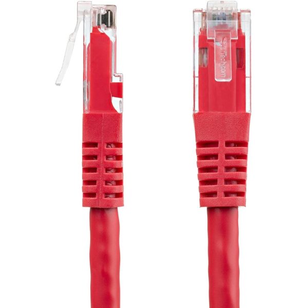StarTech.com 5ft CAT6 Ethernet Cable - Red Molded Gigabit - 100W PoE UTP 650MHz - Category 6 Patch Cord UL Certified Wiring/TIA - Image 2