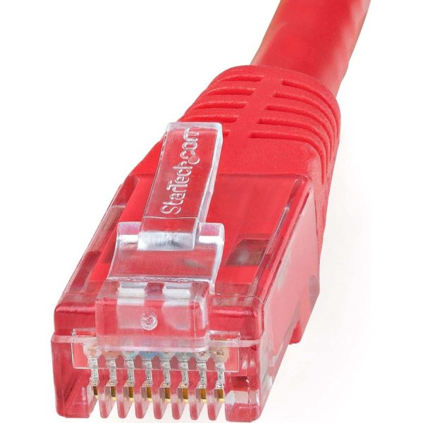 StarTech.com 5ft CAT6 Ethernet Cable - Red Molded Gigabit - 100W PoE UTP 650MHz - Category 6 Patch Cord UL Certified Wiring/TIA - Image 3