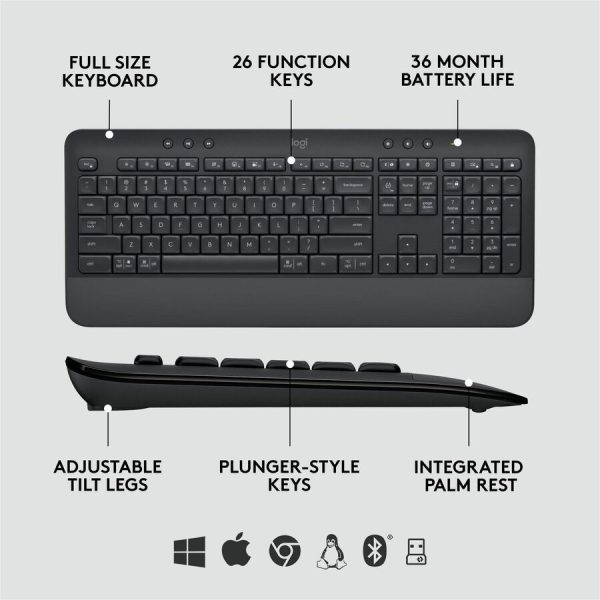 Logitech Signature MK650 Combo for Business Wireless Mouse and Keyboard Combo - Image 6