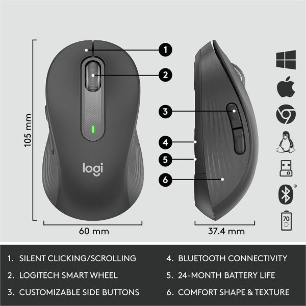 Logitech Signature MK650 Combo for Business Wireless Mouse and Keyboard Combo - Image 7