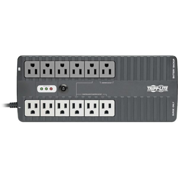 Eaton Tripp Lite Series 750VA 450W Standby UPS - 12 NEMA 5-15R Outlets, 120V, 50/60 Hz, 5-15P Plug, ENERGY STAR, Desktop/Wall - Image 3