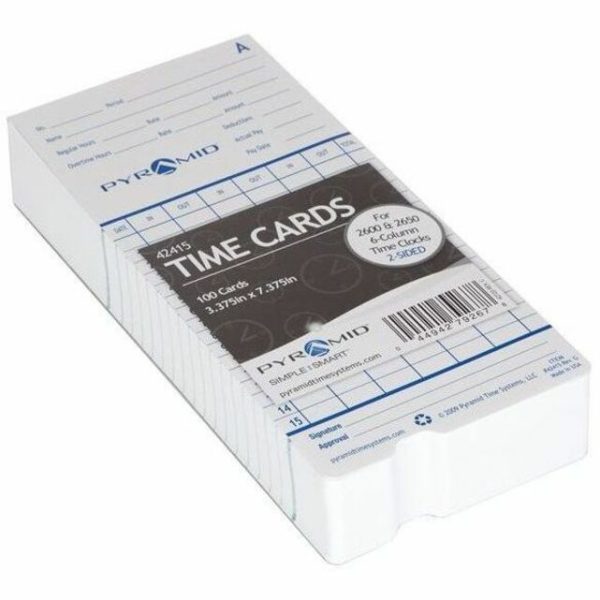 Pyramid Time Systems 42415 Pyramid Time Cards, 100/pk - Image 5
