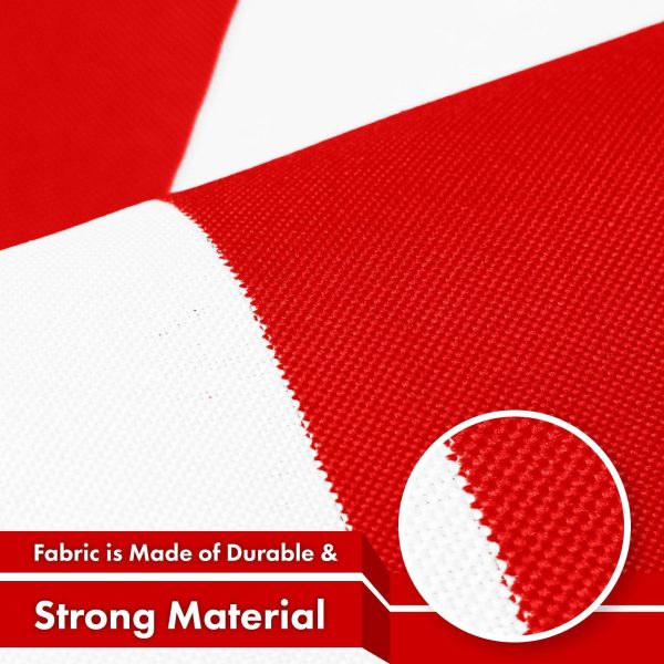 G128 10 Pack: Tonga Tongan Flag | 3x5 Ft | LiteWeave Pro Series Printed 150D Polyester | Country Flag, Indoor/Outdoor, Vibrant Colors, Brass Grommets, Thicker and More Durable Than 100D 75D Polyester - Image 4