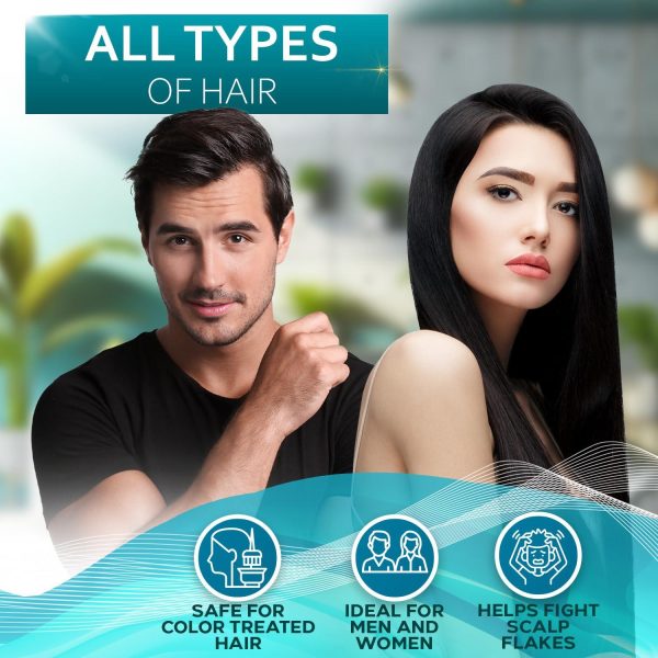 Rosemary Oil and Mint Shampoo and Conditioner Set   Sulfate Free with Peppermint   Moisturizing Products for Women and Men   Helps Flaky Dry Scalp and Dandruff   Salon Thickening for Thinning Hair - Image 6