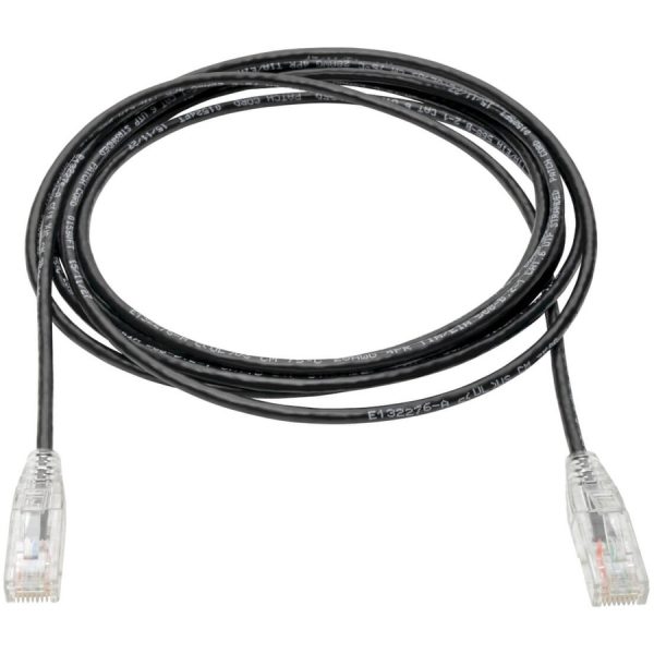 Eaton Tripp Lite Series Cat6 Gigabit Snagless Slim UTP Ethernet Cable (RJ45 M/M), PoE, Black, 10 ft. (3.05 m) - Image 2