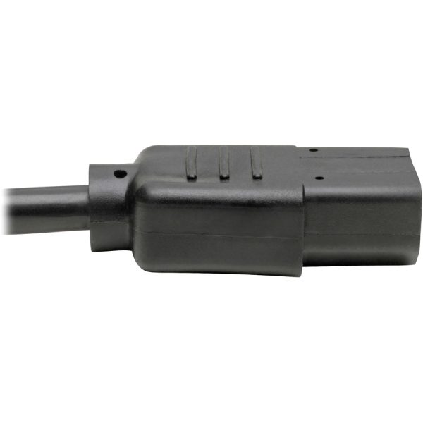 Eaton Tripp Lite Series Power Cord Splitter, C14 to 2xC13 PDU Style - 10A, 250V, 18 AWG, 18-in. (45.72 cm), Black - Image 5