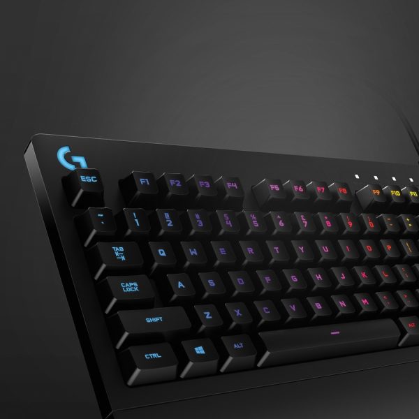 Logitech G213 Prodigy Gaming Keyboard - Wired RGB Backlit Keyboard with Mech-dome Keys, Palm Rest, Adjustable Feet, Media Controls, USB, Compatible with Windows - Image 3