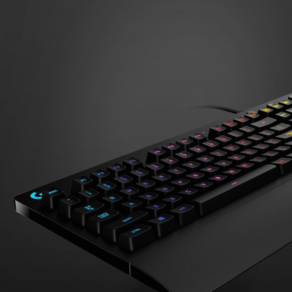 Logitech G213 Prodigy Gaming Keyboard - Wired RGB Backlit Keyboard with Mech-dome Keys, Palm Rest, Adjustable Feet, Media Controls, USB, Compatible with Windows - Image 4